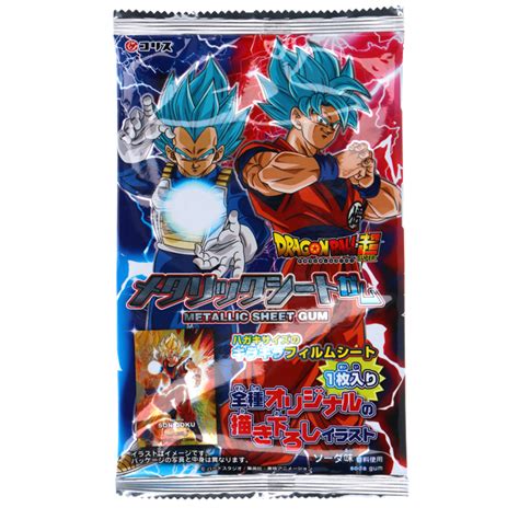 dragon ball metallic sheet gum|Coris Dragon Ball Metal Sheet Gum .